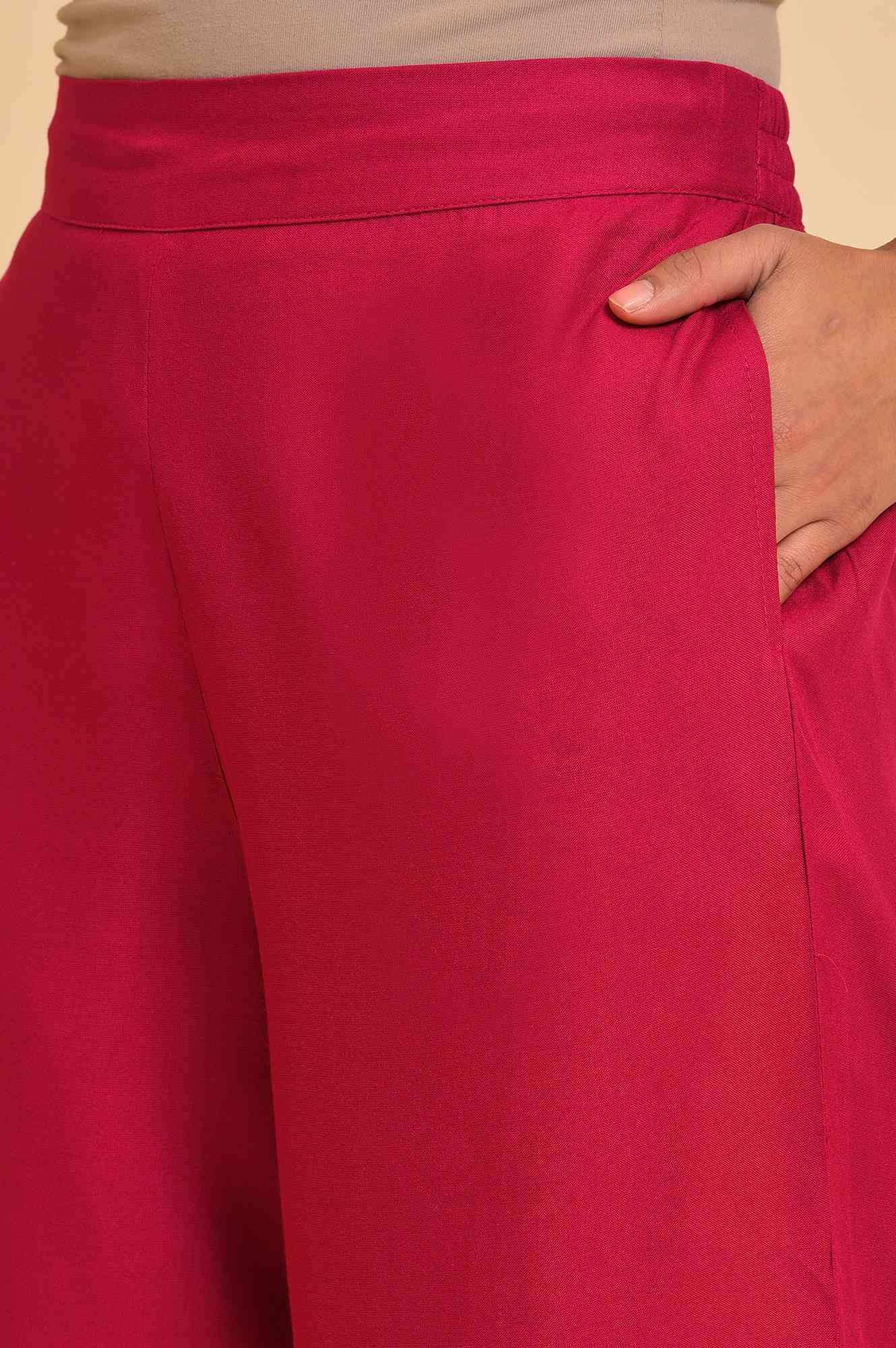 Green Embroidered kurta, Parallel Pants & Dupatta Set - wforwoman