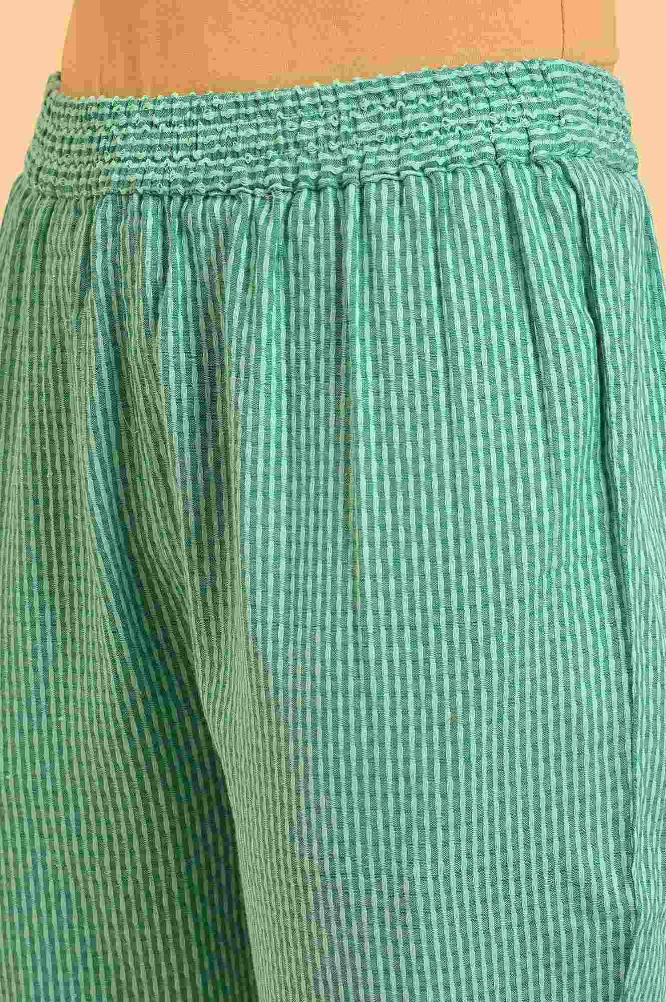 Light Green Tone Cotton kurta & Slim Pants Co-Ord Set