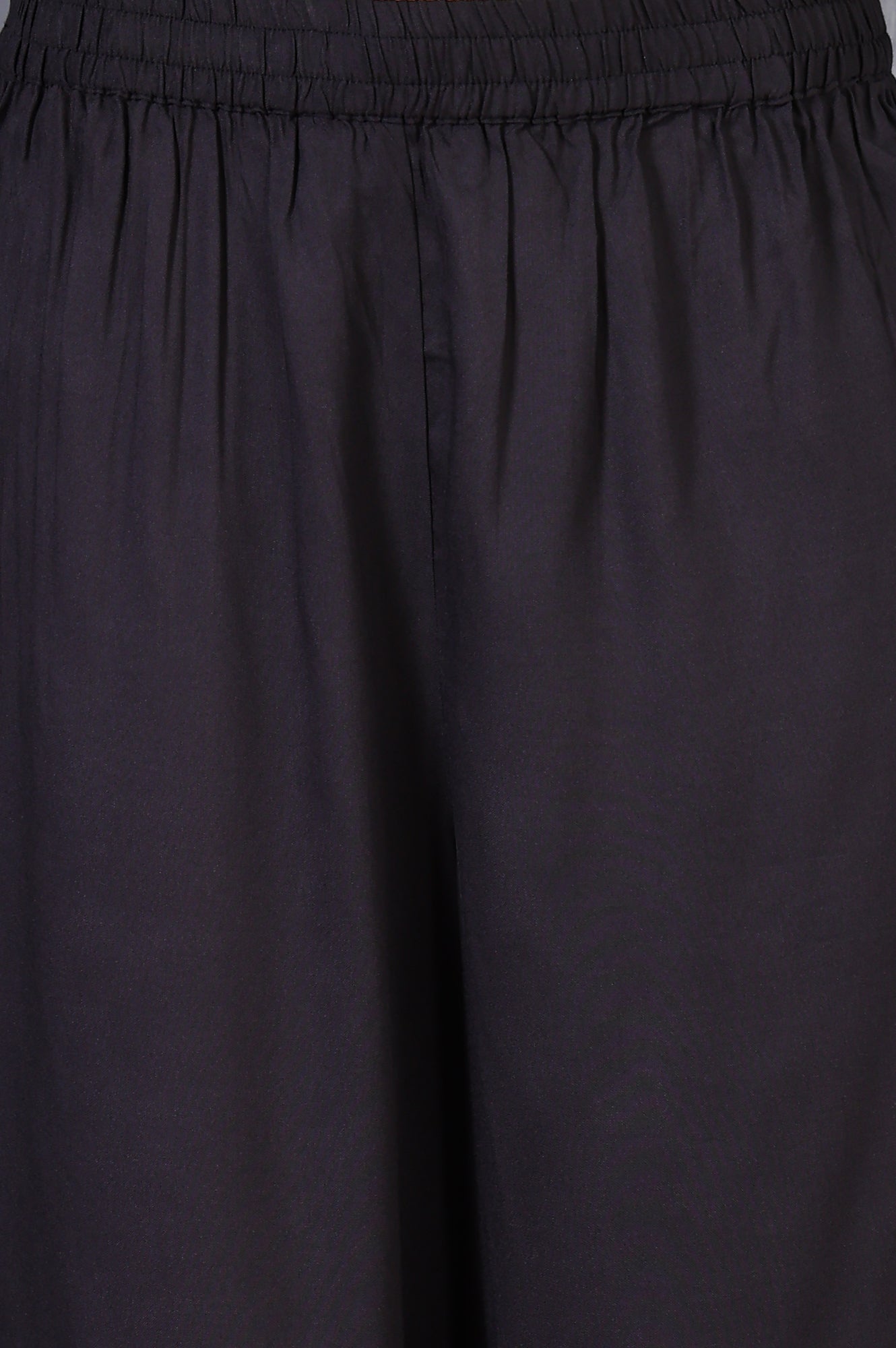 Grey Floral Printed Modal A-line Kurta and Pants Set