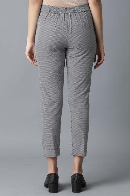 Grey Printed Rayon A-line Shirt Kurta and Slim Pant Set