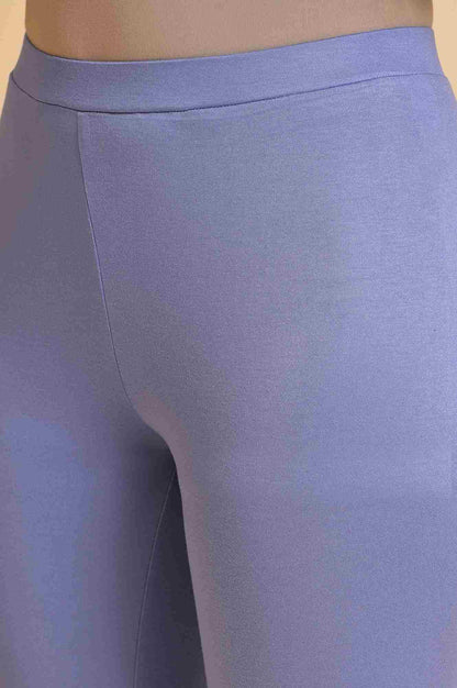 Light Purple A-Line Flowy Dress &amp; Tights Set - wforwoman