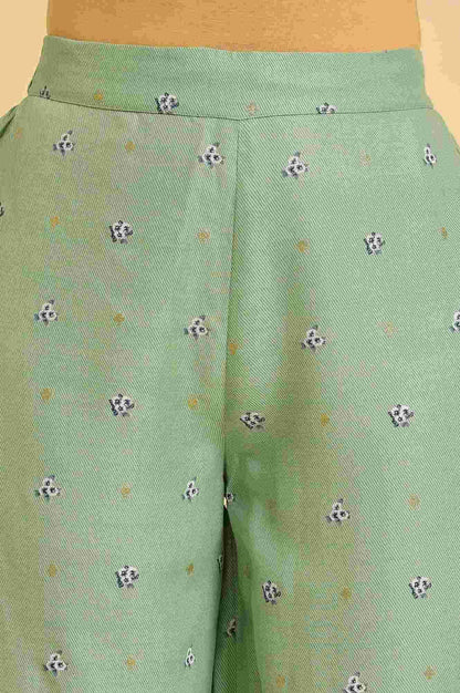 Light Green Printed kurta, Parallel Pants &amp; Dupatta Set - wforwoman