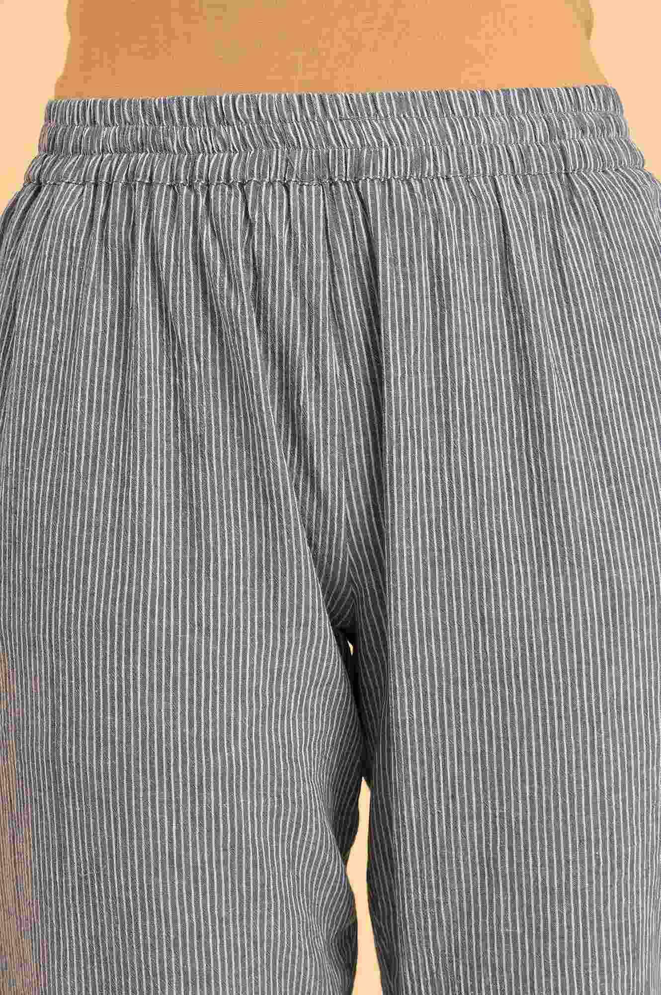 Blue Embroidered kurta &amp; Pants Co-Ord Set - wforwoman