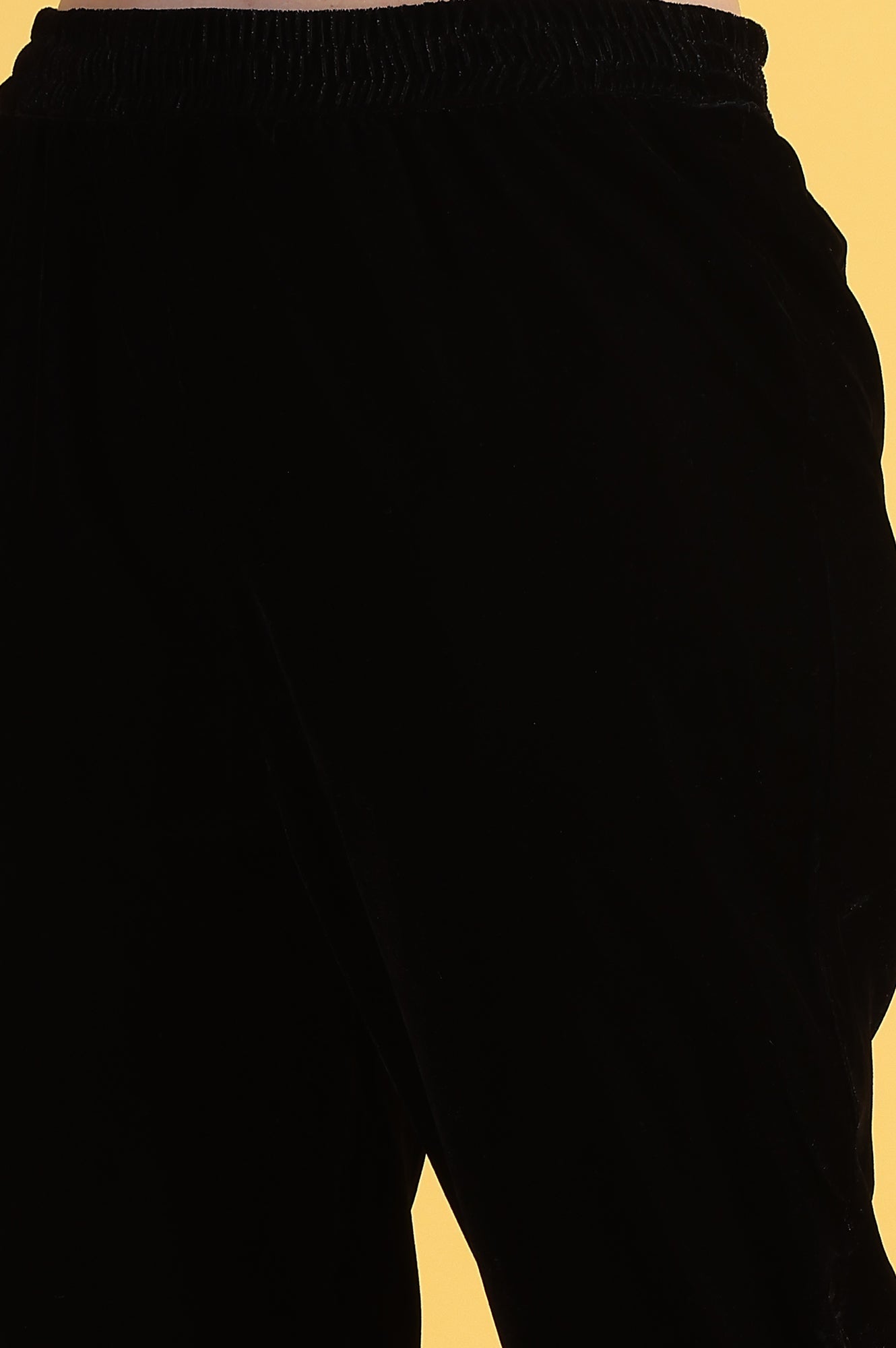 Black Solid Metallic Embroidery Flared Kurta &amp; Straight pant with Dupatta Set_8